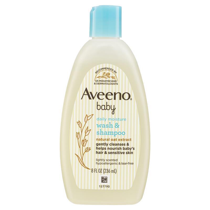 Sữa tắm gội cho bé Aveeno Baby Daily Moisture Wash & Shampoo 236ml