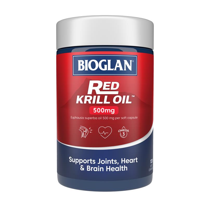 Viên uống dầu nhuyễn thể Bioglan Red Krill Oil 500mg 120 viên