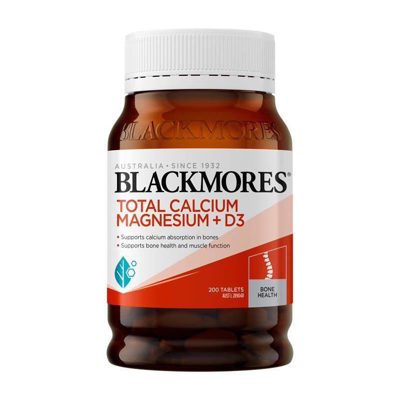 Viên uống Canxi Magiê D3 Blackmores Total Calcium and Magnesium + D3 200 viên
