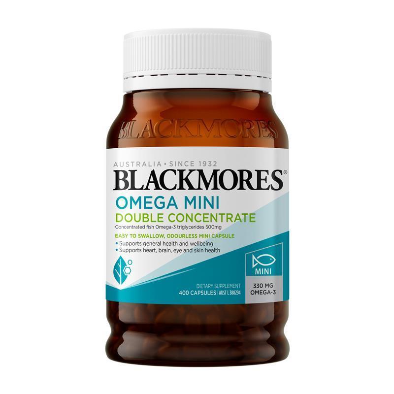 Dầu cá Omega Mini Blackmores Double Concentrate 400 viên