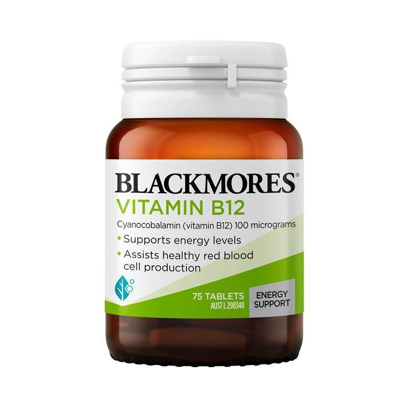 Viên uống Vitamin B12 Blackmores 100mcg 75 viên