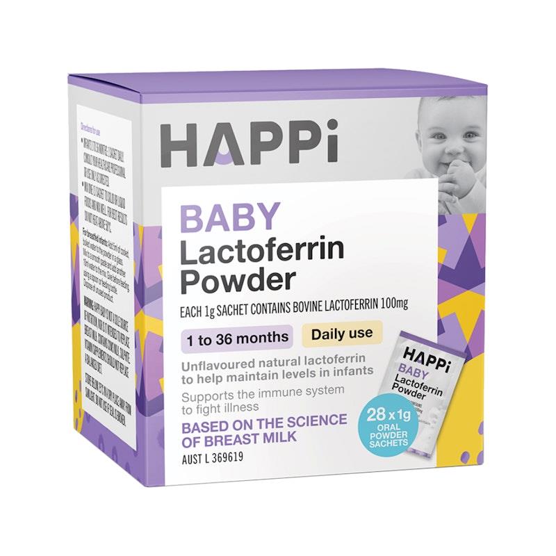 Bột Lactoferrin tăng đề kháng cho bé Happi Baby Lactoferrin Powder 28 gói