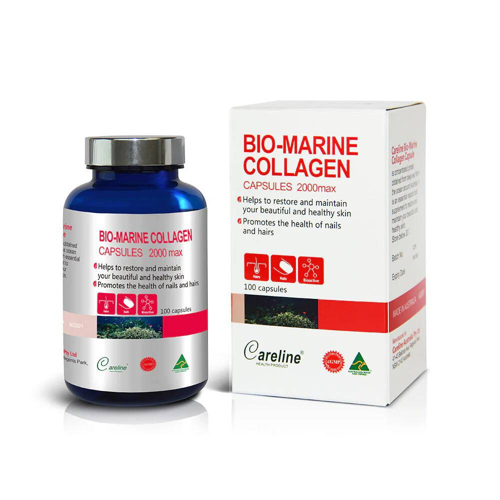Viên uống Collagen biển Careline Bio Marine Collagen 2000 Max 100 viên