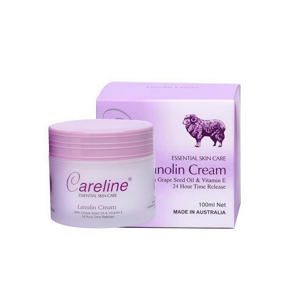 Kem dưỡng da Lanolin Careline với dầu hạt nho và Vitamin E 100ml