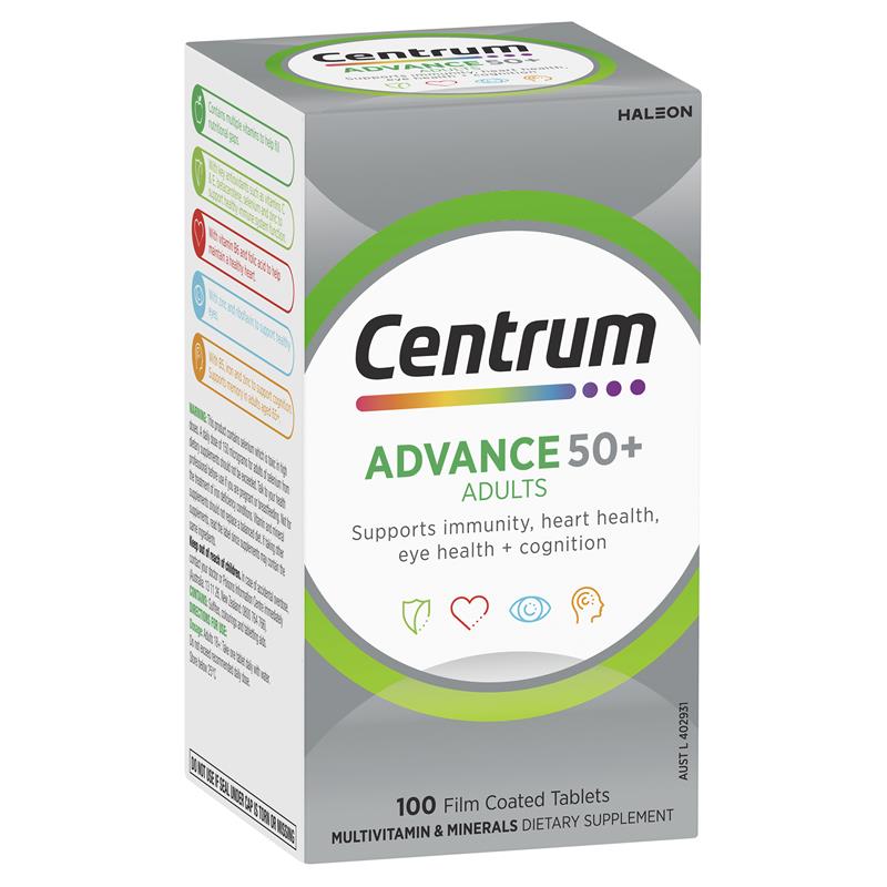 Vitamin tổng hợp 50+ Centrum Advance 50+ 100 viên