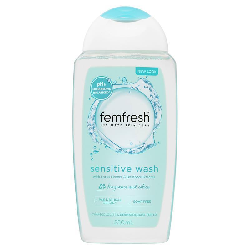 Dung dịch vệ sinh phụ nữ Femfresh Sensitive Wash 250ml