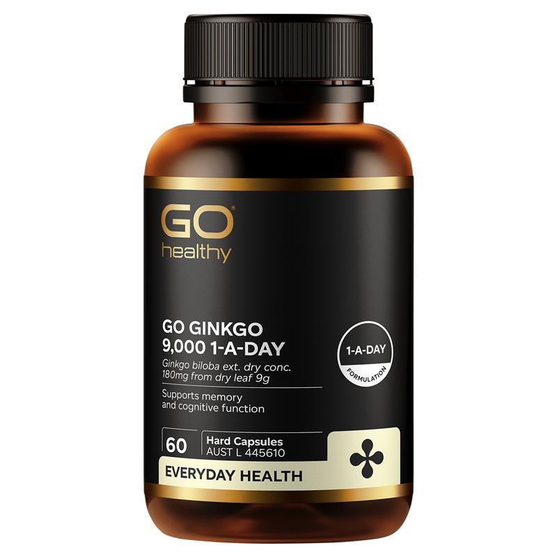 Viên uống bạch quả Go Healthy Ginkgo 9000 60 viên