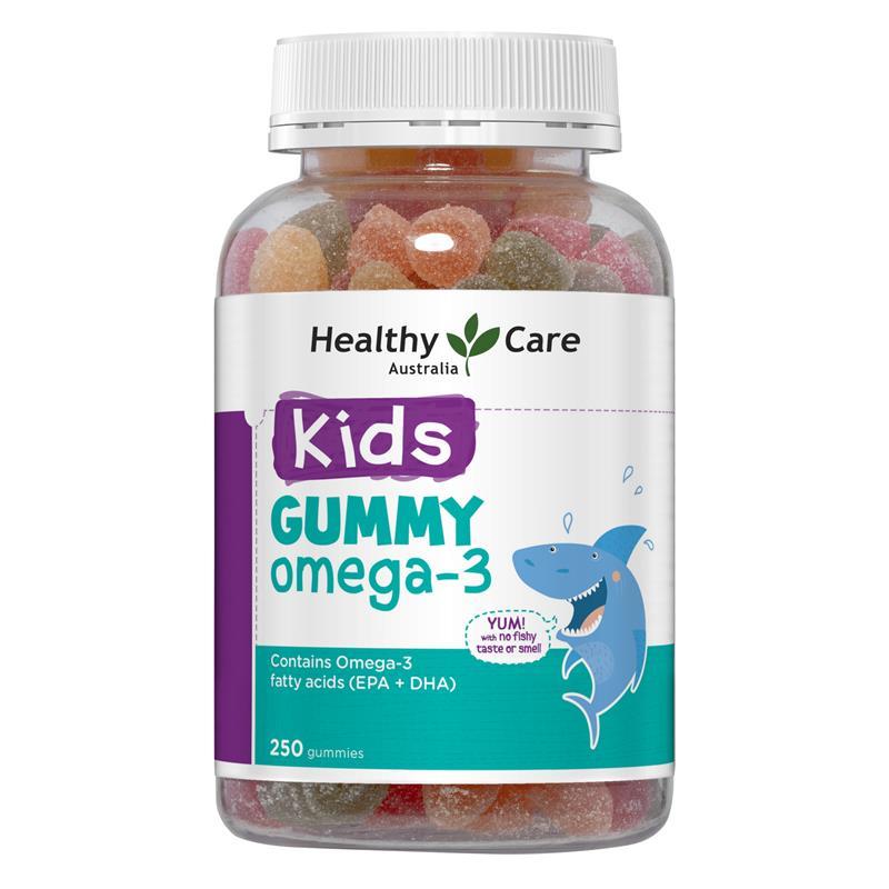 Kẹo dẻo Omega 3 cho bé Healthy Care Kids Gummy 250 viên