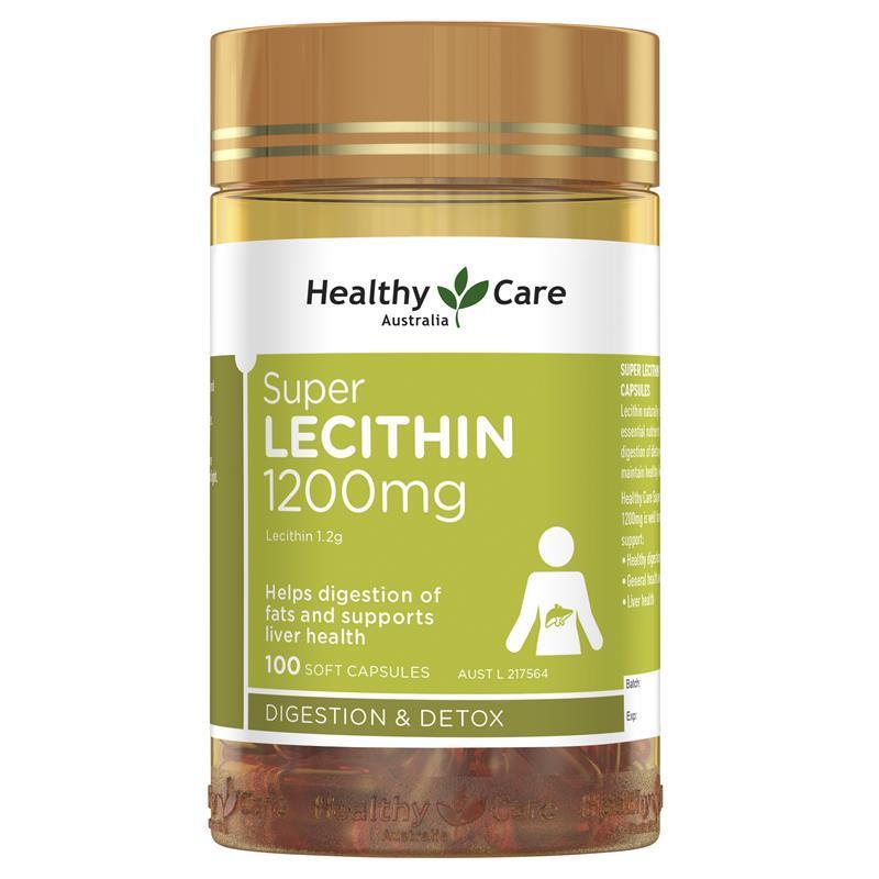 Viên uống Lecithin Healthy Care Super 1200mg 100 viên
