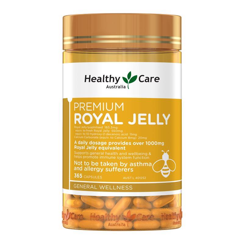 Viên uống sữa ong chúa Healthy Care Royal Jelly 1000mg 365 viên