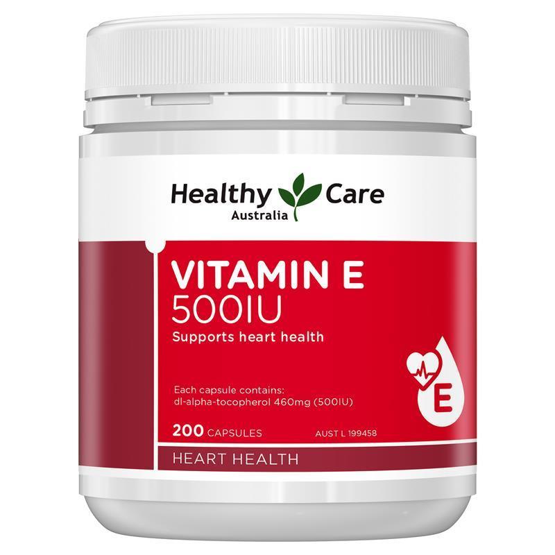Viên uống Vitamin E Healthy Care 500IU 200 viên