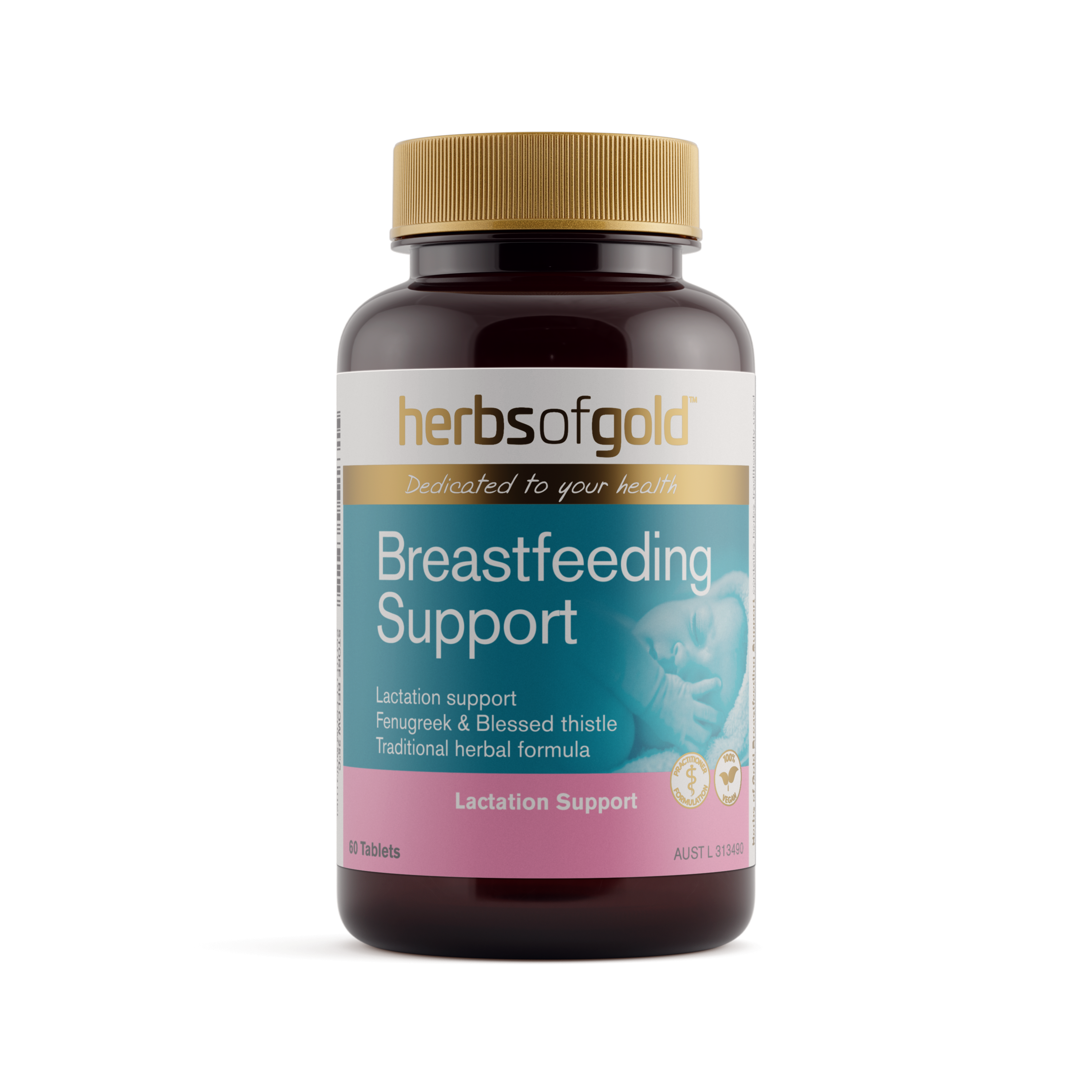 Viên uống lợi sữa Herbs of Gold Breastfeeding Support 60 viên