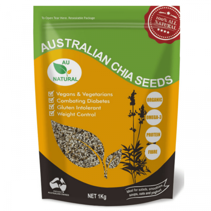 Hạt chia Úc Australian Chia Seeds 1kg