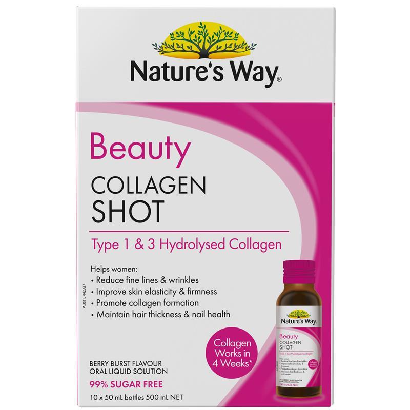 Nước uống Collagen Shot Nature's Way Beauty 10x50ml