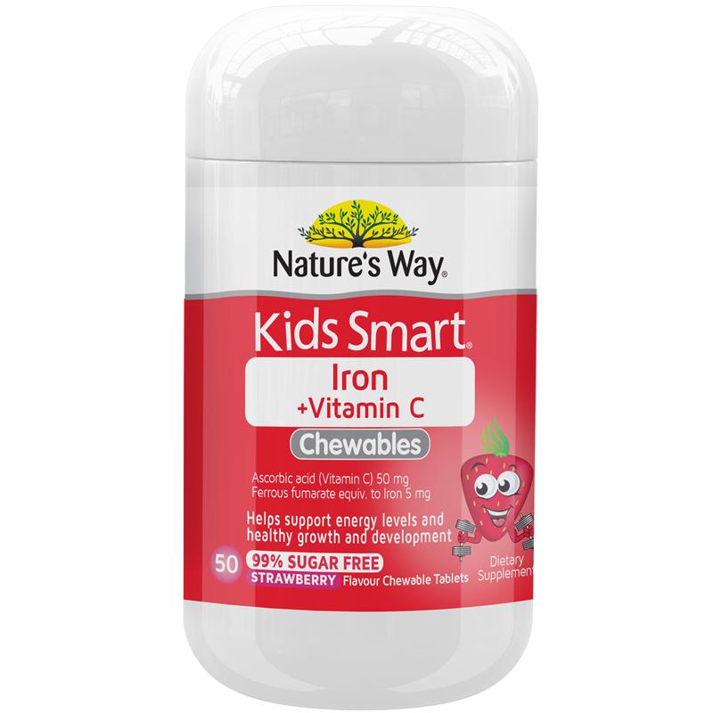 Viên nhai sắt cho bé Nature's Way Kids Smart Iron 50 viên