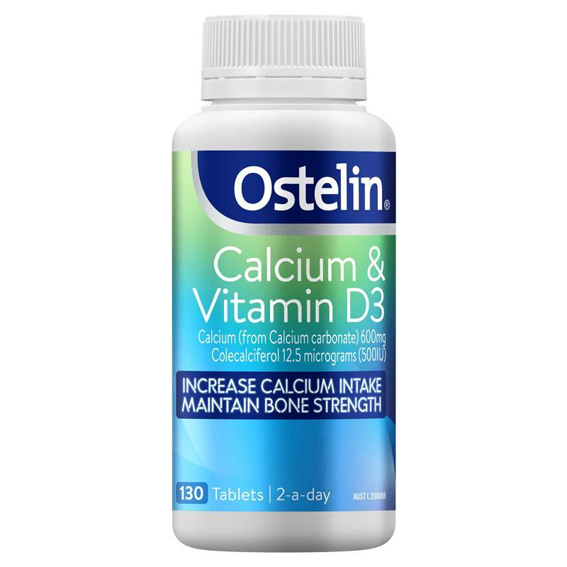 Viên uống Canxi Vitamin D3 Ostelin 130 viên