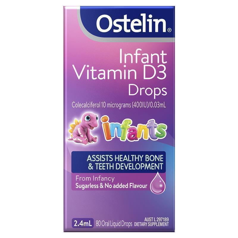 Vitamin D3 nhỏ giọt cho bé sơ sinh Ostelin Infant Drops 2.4ml