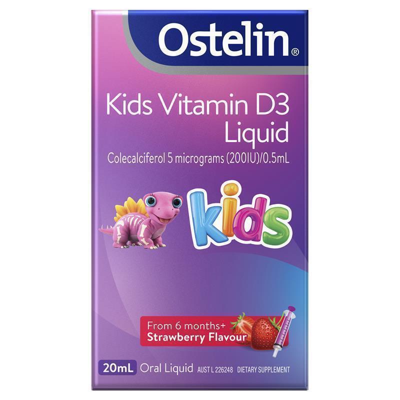 Vitamin D3 cho bé Ostelin Kids Liquid 20ml