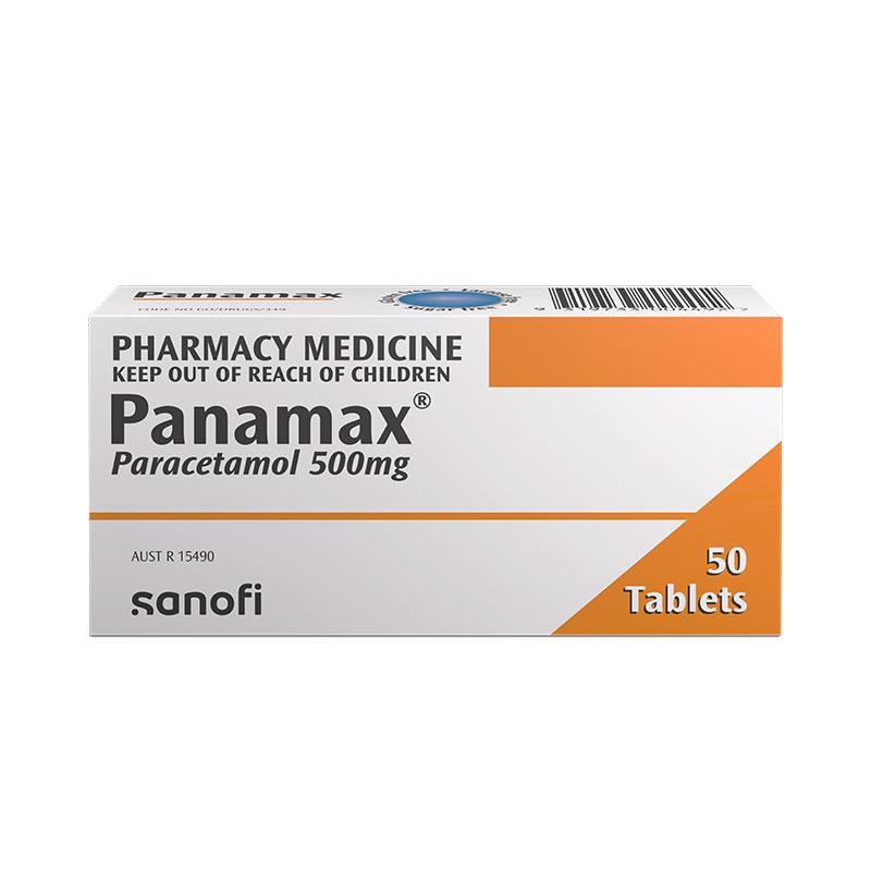 Thuốc giảm đau hạ sốt Panamax 500mg 50 viên