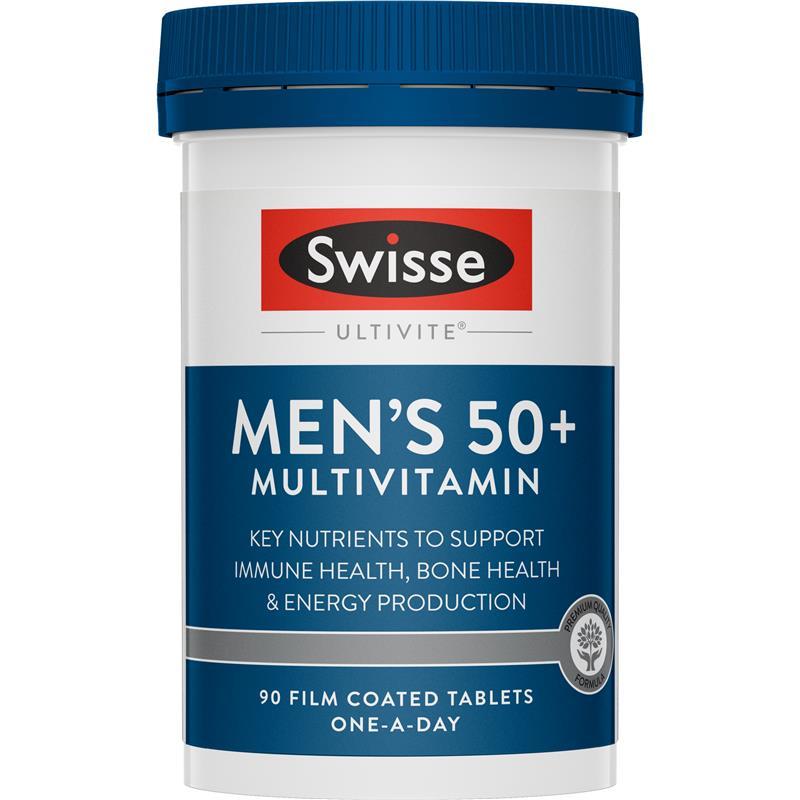 Vitamin tổng hợp cho nam trên 50 tuổi Swisse Mens Multivitamin 50+ 90 viên