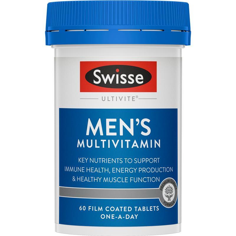 Vitamin tổng hợp cho nam Swisse Mens Multivitamin 60 viên