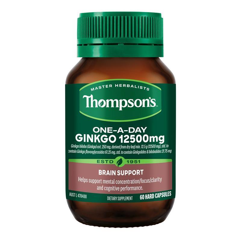 Viên uống bạch quả Thompsons One A Day Ginkgo 12500mg 60 viên