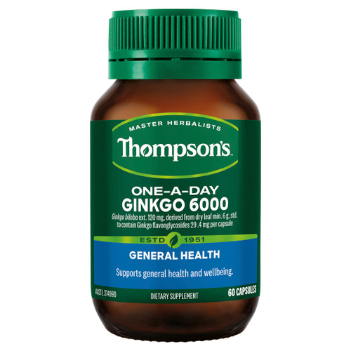 Viên uống bổ não Thompsons Ginkgo 6000mg 60 viên