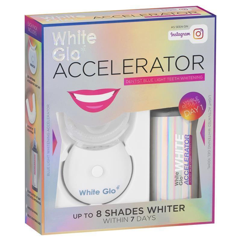 Bộ làm trắng răng White Glo Blue Light Teeth Whitening System